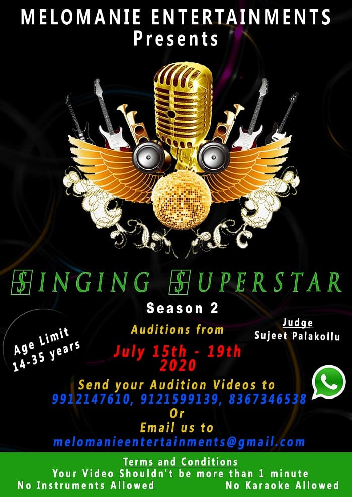 Singing Superstar 2 Registration Started by MeloManie Entertainments